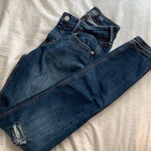Old Navy Mid-Rise Rockstar Skinny Jeans Dark Wash